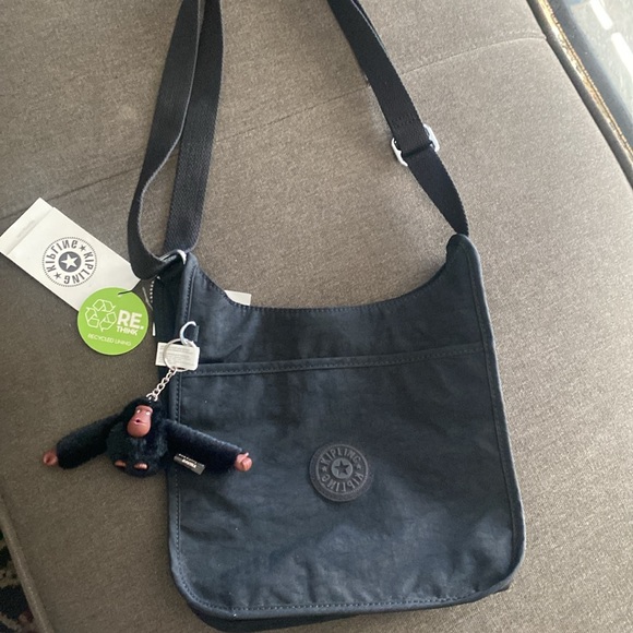🐒Kipling “Niccci” Black Tonal, Crossbody - Picture 2 of 9
